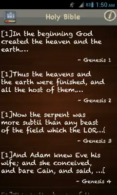 Holy Bible (KJV) android App screenshot 3